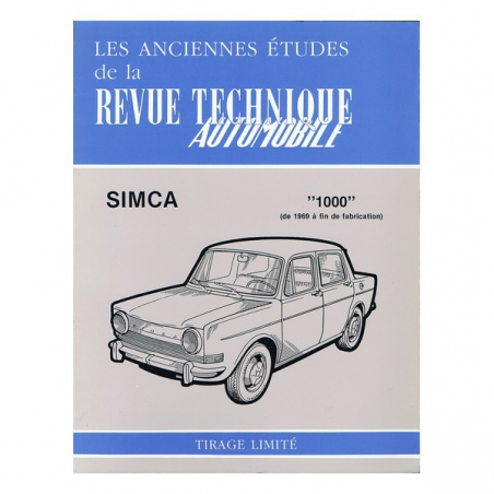 RTA 260/360/394 Simca 1000 de 1969 à fin de fab. | RTA260 |